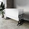 Flash Furniture Palmer 72in. x 24in. HD Nesting Table w/T-Legs, Modesty Panel, 1in. Thick Gray Tabletop, Blk Frame MT-M7224-T-LEG-GRYBLK-GG - alternate 6